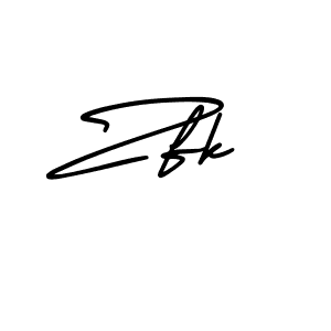 It looks lik you need a new signature style for name Zfk. Design unique handwritten (AmerikaSignatureDemo-Regular) signature with our free signature maker in just a few clicks. Zfk signature style 3 images and pictures png