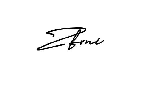 AmerikaSignatureDemo-Regular is a professional signature style that is perfect for those who want to add a touch of class to their signature. It is also a great choice for those who want to make their signature more unique. Get Zfrni name to fancy signature for free. Zfrni signature style 3 images and pictures png