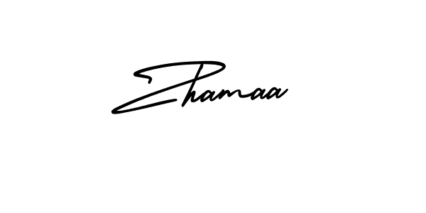 if you are searching for the best signature style for your name Zhamaa. so please give up your signature search. here we have designed multiple signature styles  using AmerikaSignatureDemo-Regular. Zhamaa signature style 3 images and pictures png
