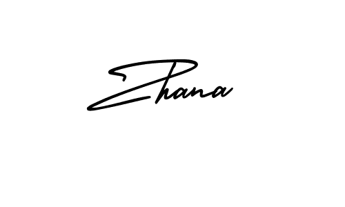 Design your own signature with our free online signature maker. With this signature software, you can create a handwritten (AmerikaSignatureDemo-Regular) signature for name Zhana. Zhana signature style 3 images and pictures png