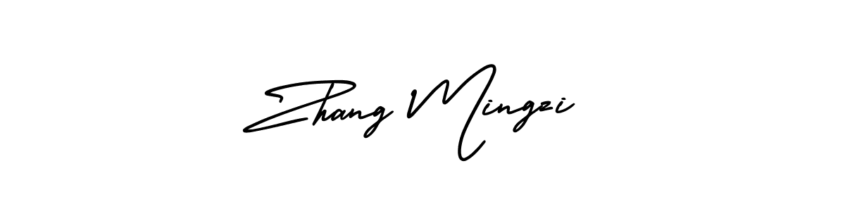 Also You can easily find your signature by using the search form. We will create Zhang Mingzi name handwritten signature images for you free of cost using AmerikaSignatureDemo-Regular sign style. Zhang Mingzi signature style 3 images and pictures png