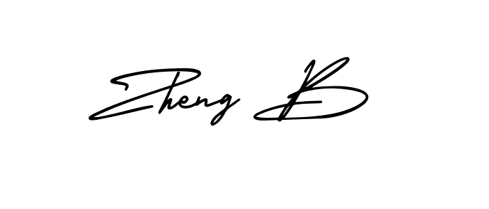 AmerikaSignatureDemo-Regular is a professional signature style that is perfect for those who want to add a touch of class to their signature. It is also a great choice for those who want to make their signature more unique. Get Zheng B name to fancy signature for free. Zheng B signature style 3 images and pictures png