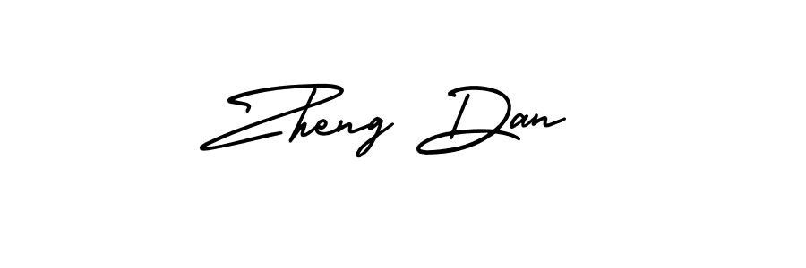 Use a signature maker to create a handwritten signature online. With this signature software, you can design (AmerikaSignatureDemo-Regular) your own signature for name Zheng Dan. Zheng Dan signature style 3 images and pictures png