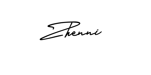 Also You can easily find your signature by using the search form. We will create Zhenni name handwritten signature images for you free of cost using AmerikaSignatureDemo-Regular sign style. Zhenni signature style 3 images and pictures png
