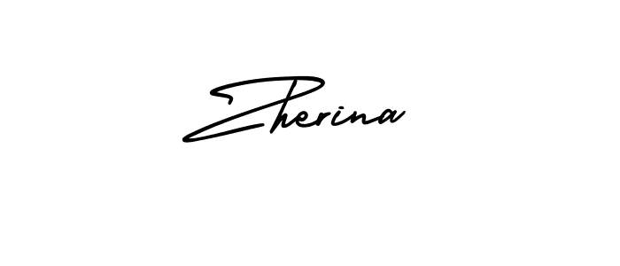 How to Draw Zherina signature style? AmerikaSignatureDemo-Regular is a latest design signature styles for name Zherina. Zherina signature style 3 images and pictures png