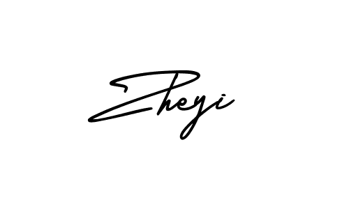 Use a signature maker to create a handwritten signature online. With this signature software, you can design (AmerikaSignatureDemo-Regular) your own signature for name Zheyi. Zheyi signature style 3 images and pictures png
