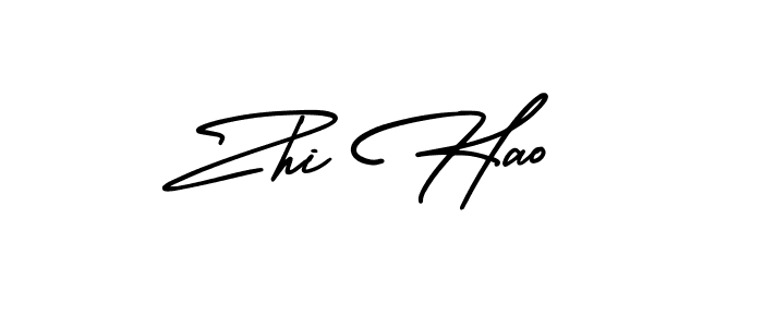 How to make Zhi Hao signature? AmerikaSignatureDemo-Regular is a professional autograph style. Create handwritten signature for Zhi Hao name. Zhi Hao signature style 3 images and pictures png