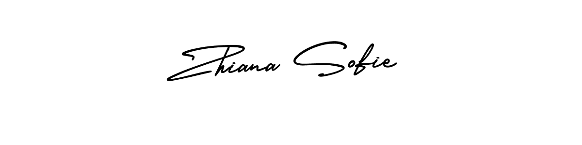 It looks lik you need a new signature style for name Zhiana Sofie. Design unique handwritten (AmerikaSignatureDemo-Regular) signature with our free signature maker in just a few clicks. Zhiana Sofie signature style 3 images and pictures png