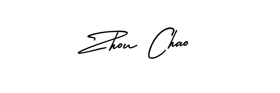 Similarly AmerikaSignatureDemo-Regular is the best handwritten signature design. Signature creator online .You can use it as an online autograph creator for name Zhou Chao. Zhou Chao signature style 3 images and pictures png