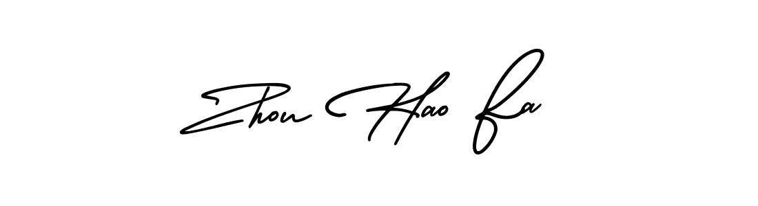 Make a short Zhou Hao Fa signature style. Manage your documents anywhere anytime using AmerikaSignatureDemo-Regular. Create and add eSignatures, submit forms, share and send files easily. Zhou Hao Fa signature style 3 images and pictures png
