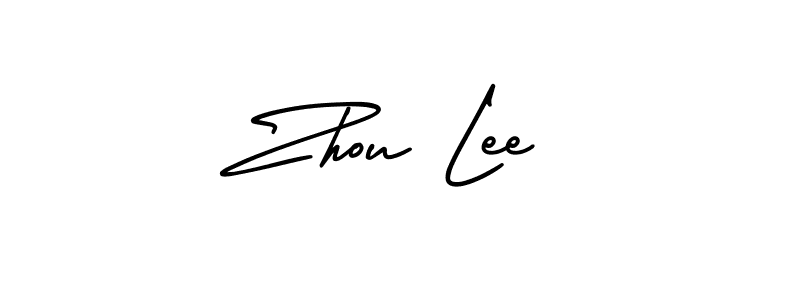 Best and Professional Signature Style for Zhou Lee. AmerikaSignatureDemo-Regular Best Signature Style Collection. Zhou Lee signature style 3 images and pictures png