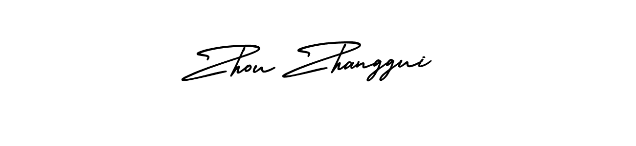 Also You can easily find your signature by using the search form. We will create Zhou Zhanggui name handwritten signature images for you free of cost using AmerikaSignatureDemo-Regular sign style. Zhou Zhanggui signature style 3 images and pictures png