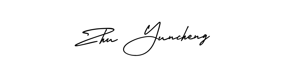 if you are searching for the best signature style for your name Zhu Yuncheng. so please give up your signature search. here we have designed multiple signature styles  using AmerikaSignatureDemo-Regular. Zhu Yuncheng signature style 3 images and pictures png