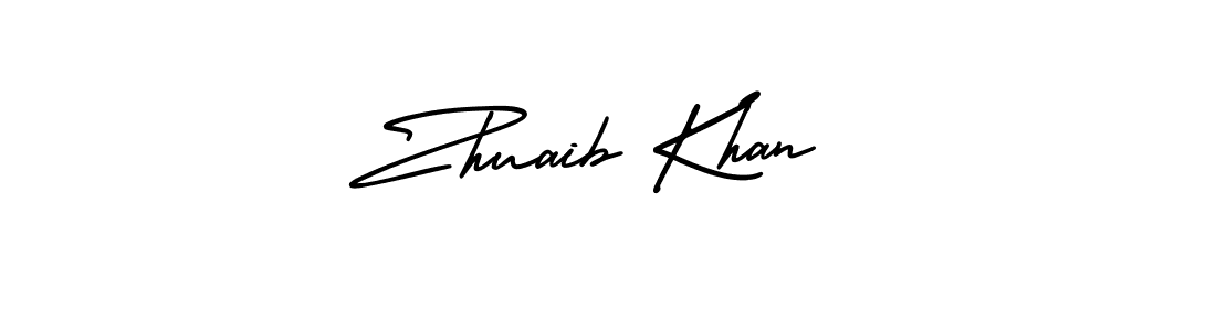 How to make Zhuaib Khan signature? AmerikaSignatureDemo-Regular is a professional autograph style. Create handwritten signature for Zhuaib Khan name. Zhuaib Khan signature style 3 images and pictures png