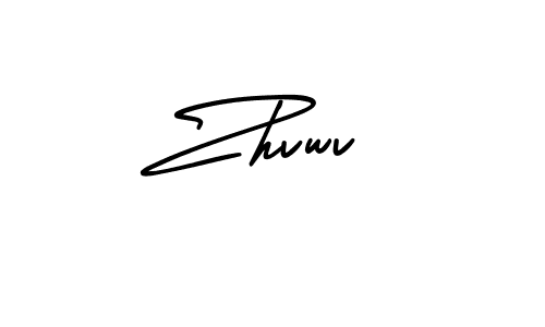 Design your own signature with our free online signature maker. With this signature software, you can create a handwritten (AmerikaSignatureDemo-Regular) signature for name Zhvwv. Zhvwv signature style 3 images and pictures png