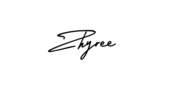 Create a beautiful signature design for name Zhyree. With this signature (AmerikaSignatureDemo-Regular) fonts, you can make a handwritten signature for free. Zhyree signature style 3 images and pictures png