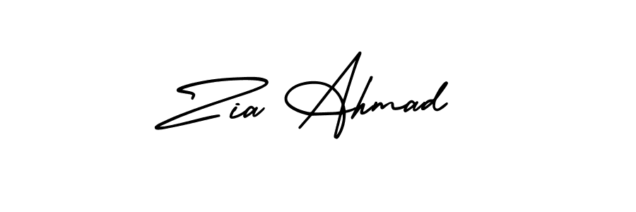 How to make Zia Ahmad signature? AmerikaSignatureDemo-Regular is a professional autograph style. Create handwritten signature for Zia Ahmad name. Zia Ahmad signature style 3 images and pictures png