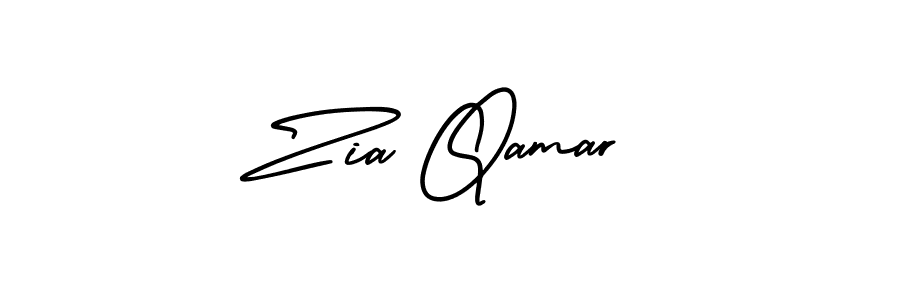 How to make Zia Qamar signature? AmerikaSignatureDemo-Regular is a professional autograph style. Create handwritten signature for Zia Qamar name. Zia Qamar signature style 3 images and pictures png