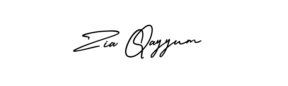 AmerikaSignatureDemo-Regular is a professional signature style that is perfect for those who want to add a touch of class to their signature. It is also a great choice for those who want to make their signature more unique. Get Zia Qayyum name to fancy signature for free. Zia Qayyum signature style 3 images and pictures png