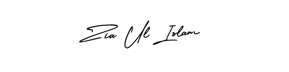 It looks lik you need a new signature style for name Zia Ul Islam. Design unique handwritten (AmerikaSignatureDemo-Regular) signature with our free signature maker in just a few clicks. Zia Ul Islam signature style 3 images and pictures png