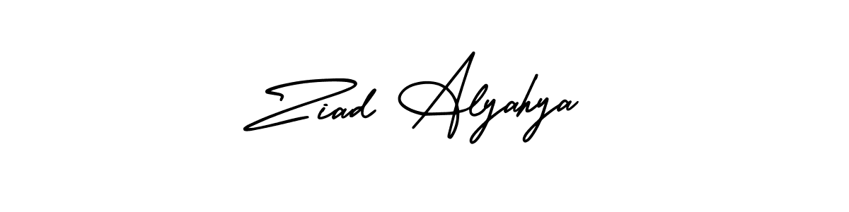 Create a beautiful signature design for name Ziad Alyahya. With this signature (AmerikaSignatureDemo-Regular) fonts, you can make a handwritten signature for free. Ziad Alyahya signature style 3 images and pictures png