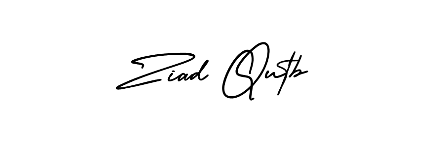 The best way (AmerikaSignatureDemo-Regular) to make a short signature is to pick only two or three words in your name. The name Ziad Qutb include a total of six letters. For converting this name. Ziad Qutb signature style 3 images and pictures png