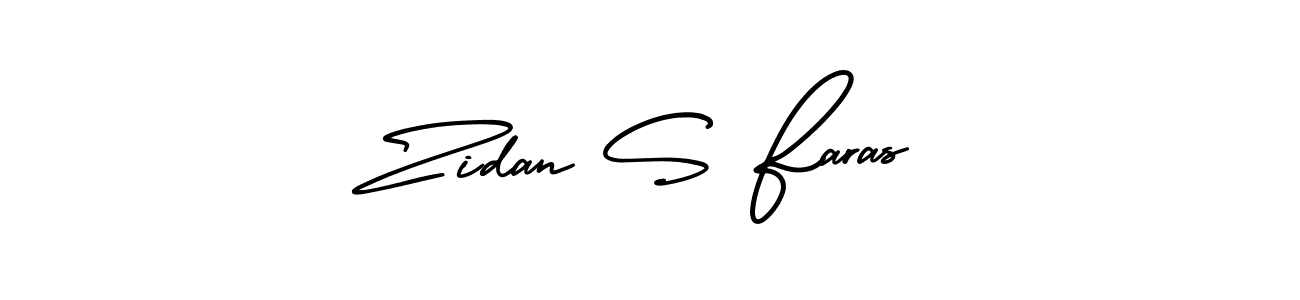 How to make Zidan S Faras signature? AmerikaSignatureDemo-Regular is a professional autograph style. Create handwritten signature for Zidan S Faras name. Zidan S Faras signature style 3 images and pictures png