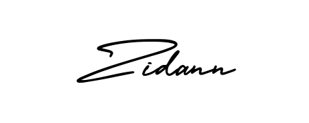 Create your official email sign-off with Zidann name in AmerikaSignatureDemo-Regular style. Crisp, clean, and perfectly legible across all screens. Zidann signature style 3 images and pictures png