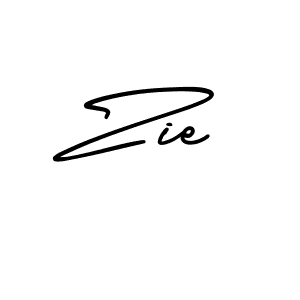 Use a signature maker to create a handwritten signature online. With this signature software, you can design (AmerikaSignatureDemo-Regular) your own signature for name Zie. Zie signature style 3 images and pictures png