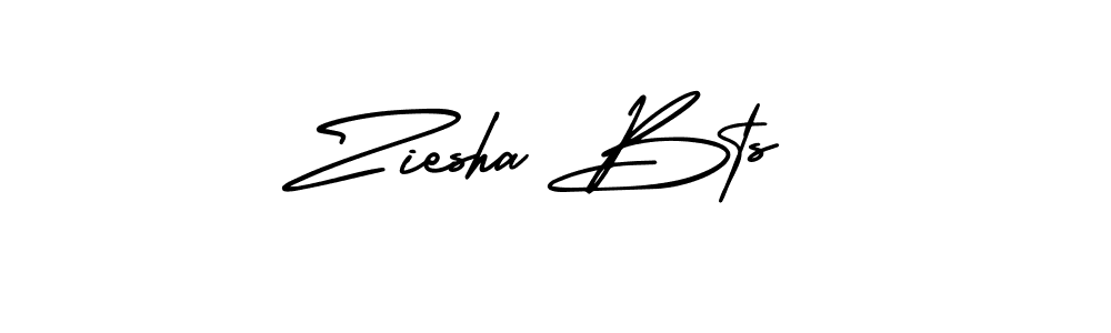 It looks lik you need a new signature style for name Ziesha Bts. Design unique handwritten (AmerikaSignatureDemo-Regular) signature with our free signature maker in just a few clicks. Ziesha Bts signature style 3 images and pictures png