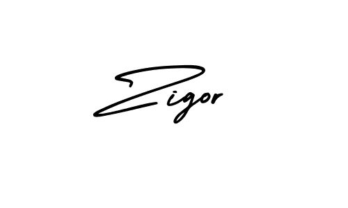 Zigor stylish signature style. Best Handwritten Sign (AmerikaSignatureDemo-Regular) for my name. Handwritten Signature Collection Ideas for my name Zigor. Zigor signature style 3 images and pictures png