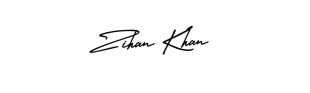 Best and Professional Signature Style for Zihan Khan. AmerikaSignatureDemo-Regular Best Signature Style Collection. Zihan Khan signature style 3 images and pictures png