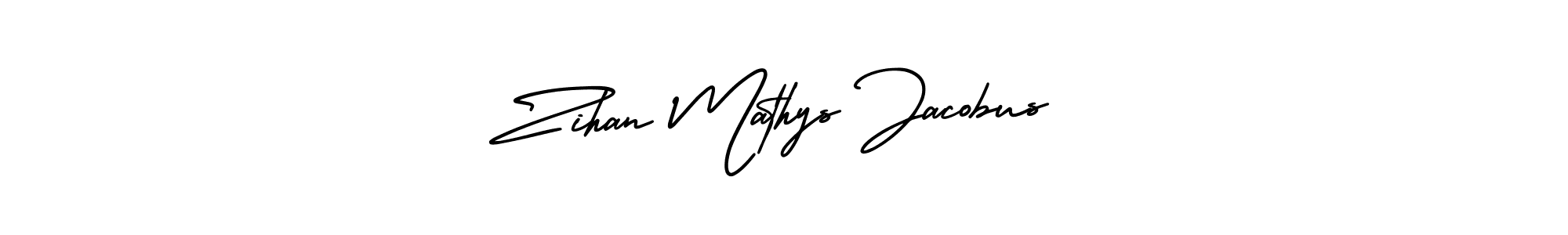 Create a beautiful signature design for name Zihan Mathys Jacobus. With this signature (AmerikaSignatureDemo-Regular) fonts, you can make a handwritten signature for free. Zihan Mathys Jacobus signature style 3 images and pictures png