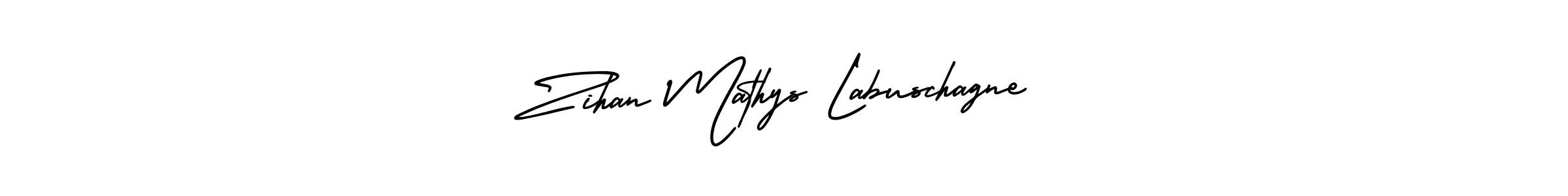 How to make Zihan Mathys Labuschagne name signature. Use AmerikaSignatureDemo-Regular style for creating short signs online. This is the latest handwritten sign. Zihan Mathys Labuschagne signature style 3 images and pictures png