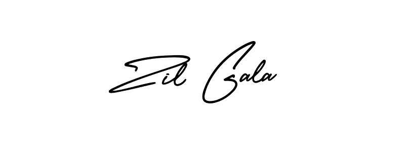 AmerikaSignatureDemo-Regular is a professional signature style that is perfect for those who want to add a touch of class to their signature. It is also a great choice for those who want to make their signature more unique. Get Zil Gala name to fancy signature for free. Zil Gala signature style 3 images and pictures png