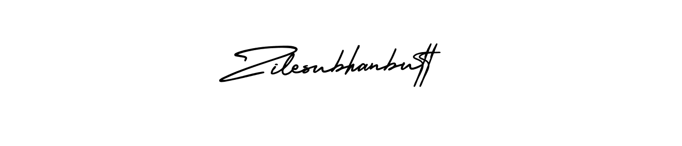 Also You can easily find your signature by using the search form. We will create Zilesubhanbutt name handwritten signature images for you free of cost using AmerikaSignatureDemo-Regular sign style. Zilesubhanbutt signature style 3 images and pictures png