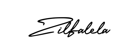 Create a personalized artistic stamp with Zilfalela in AmerikaSignatureDemo-Regular font. Perfect for visual artists, designers, and influencers. Zilfalela signature style 3 images and pictures png