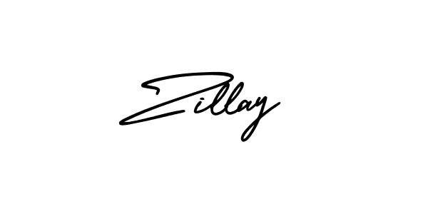 It looks lik you need a new signature style for name Zillay. Design unique handwritten (AmerikaSignatureDemo-Regular) signature with our free signature maker in just a few clicks. Zillay signature style 3 images and pictures png