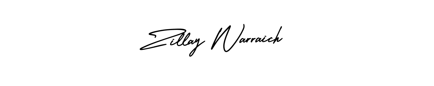 AmerikaSignatureDemo-Regular is a professional signature style that is perfect for those who want to add a touch of class to their signature. It is also a great choice for those who want to make their signature more unique. Get Zillay Warraich name to fancy signature for free. Zillay Warraich signature style 3 images and pictures png