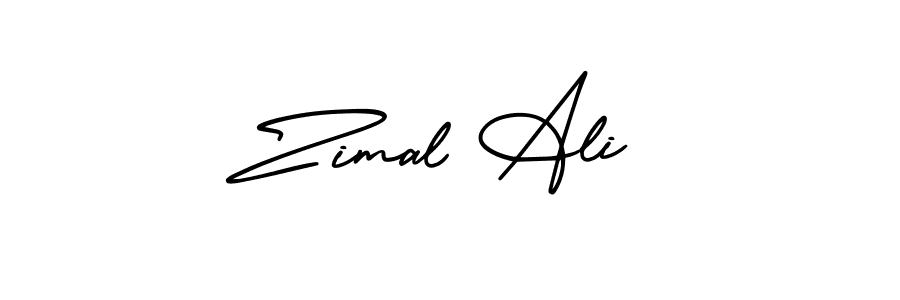 Design your own signature with our free online signature maker. With this signature software, you can create a handwritten (AmerikaSignatureDemo-Regular) signature for name Zimal Ali. Zimal Ali signature style 3 images and pictures png