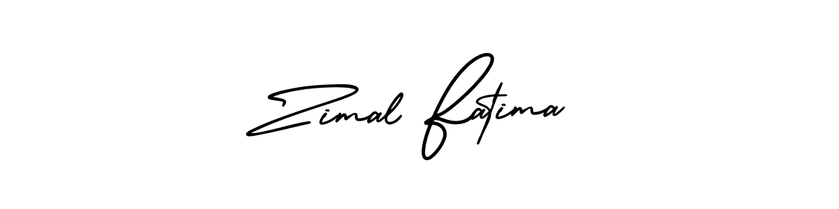 AmerikaSignatureDemo-Regular is a professional signature style that is perfect for those who want to add a touch of class to their signature. It is also a great choice for those who want to make their signature more unique. Get Zimal Fatima name to fancy signature for free. Zimal Fatima signature style 3 images and pictures png