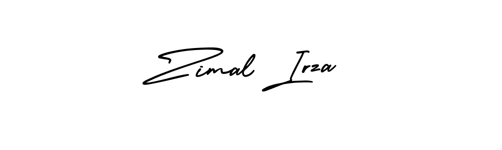 Create a beautiful signature design for name Zimal Irza. With this signature (AmerikaSignatureDemo-Regular) fonts, you can make a handwritten signature for free. Zimal Irza signature style 3 images and pictures png