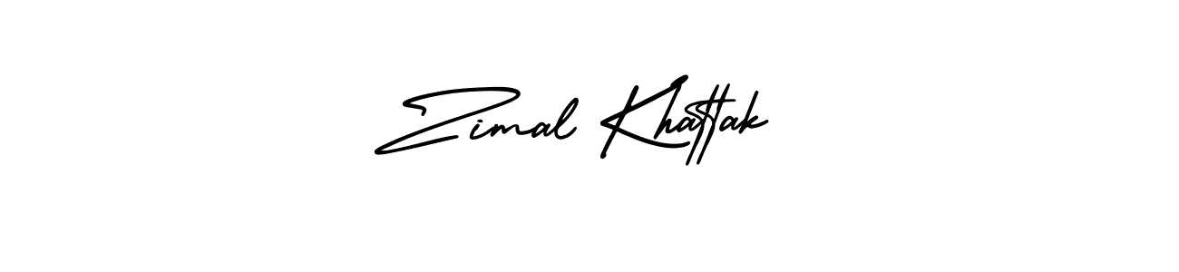 Make a short Zimal Khattak signature style. Manage your documents anywhere anytime using AmerikaSignatureDemo-Regular. Create and add eSignatures, submit forms, share and send files easily. Zimal Khattak signature style 3 images and pictures png