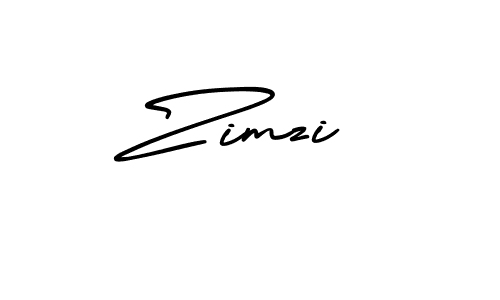 Zimzi stylish signature style. Best Handwritten Sign (AmerikaSignatureDemo-Regular) for my name. Handwritten Signature Collection Ideas for my name Zimzi. Zimzi signature style 3 images and pictures png