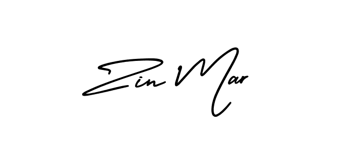 The best way (AmerikaSignatureDemo-Regular) to make a short signature is to pick only two or three words in your name. The name Zin Mar include a total of six letters. For converting this name. Zin Mar signature style 3 images and pictures png