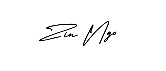 Best and Professional Signature Style for Zin Ngo. AmerikaSignatureDemo-Regular Best Signature Style Collection. Zin Ngo signature style 3 images and pictures png