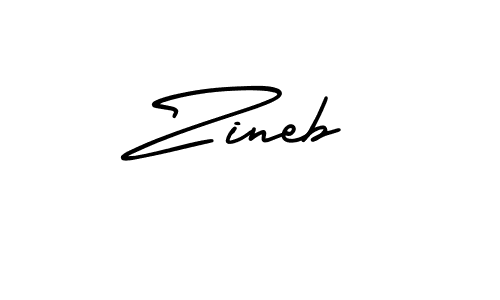 How to make Zineb signature? AmerikaSignatureDemo-Regular is a professional autograph style. Create handwritten signature for Zineb name. Zineb signature style 3 images and pictures png