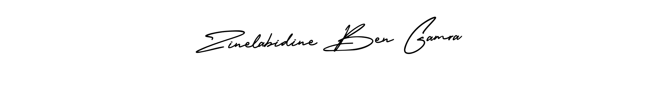 Make a beautiful signature design for name Zinelabidine Ben Gamra. With this signature (AmerikaSignatureDemo-Regular) style, you can create a handwritten signature for free. Zinelabidine Ben Gamra signature style 3 images and pictures png