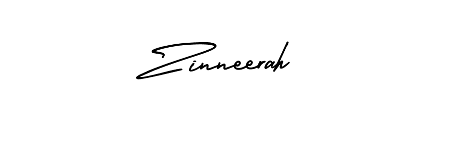 Use a signature maker to create a handwritten signature online. With this signature software, you can design (AmerikaSignatureDemo-Regular) your own signature for name Zinneerah. Zinneerah signature style 3 images and pictures png