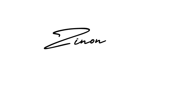 You should practise on your own different ways (AmerikaSignatureDemo-Regular) to write your name (Zinon ) in signature. don't let someone else do it for you. Zinon  signature style 3 images and pictures png